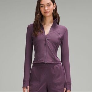 💜NWOT Lululemon Define Cropped Jacket Grape Thistle Sz 4💜